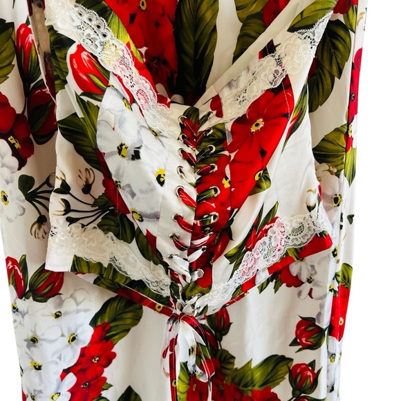 Bailey Rose FloralCorset Top with Matching Maxi Skirt - Picture 3 of 7